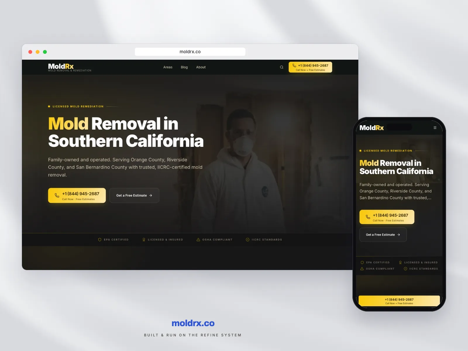 moldrx.co shown on desktop and mobile