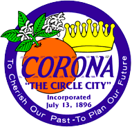City seal of Corona, California